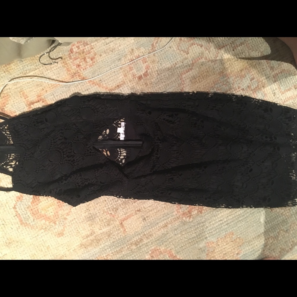 Black lace dress